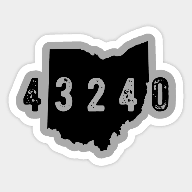 43240 Zip Code Columbus Ohio Polaris Sticker by OHYes